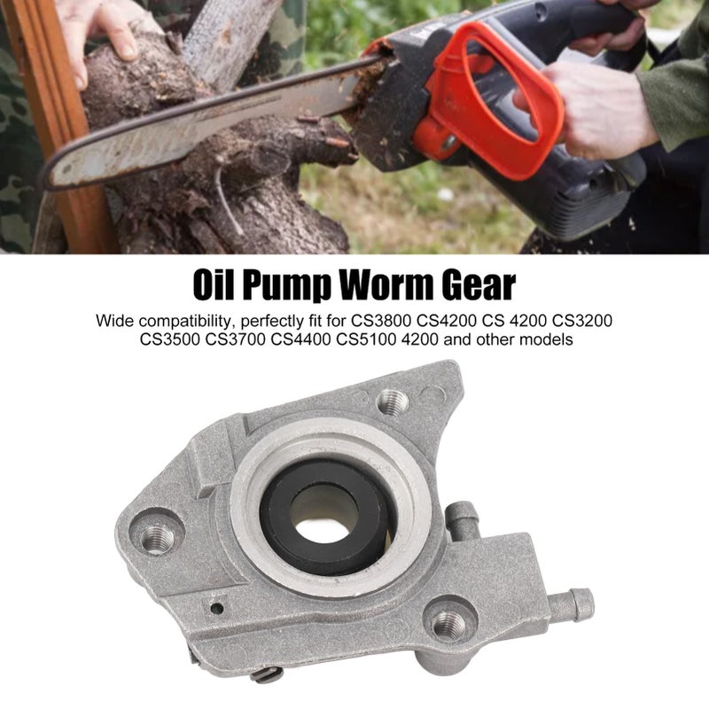Worm Oil Pump Kit Aluminum Iron Simple Installation Oil Pump Worm Gear for CS3800 CS4200 CS 4200 CS3200 CS3500 CS3700 CS4400 CS5100 4200 Chainsaw - Image 3