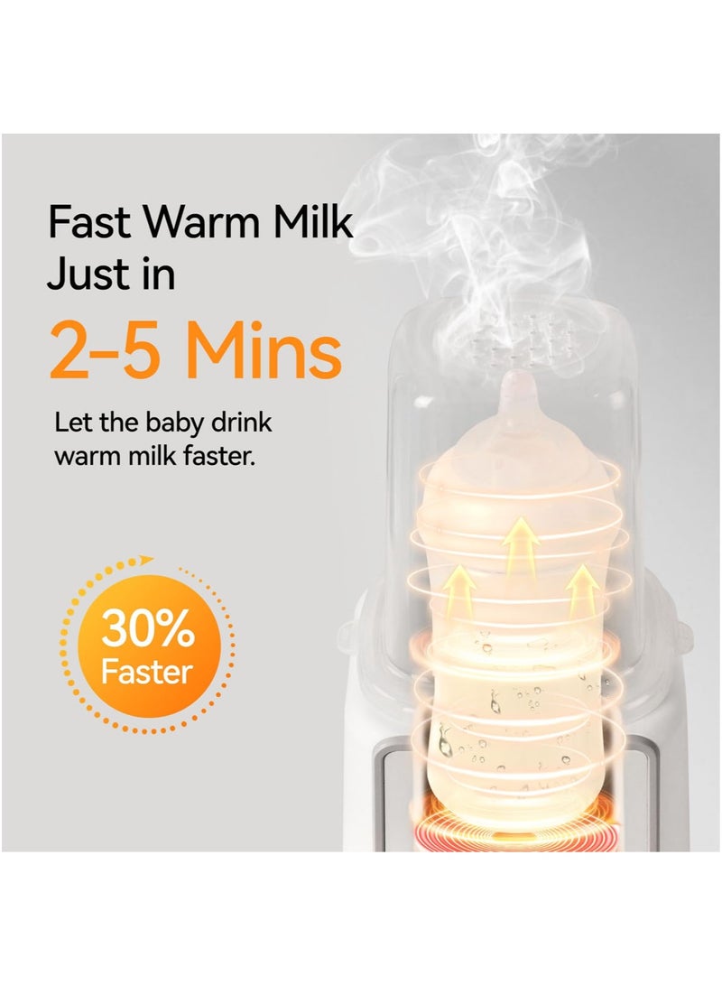 MarlaMall Bottle Warmer for Baby Milk,Home Milk Warmer Intelligent Constant Temperature Multifunctional Milk Warmer Infant Bottle Heating and Sanitization Machine,Baby Bottle Warmer - Image 3