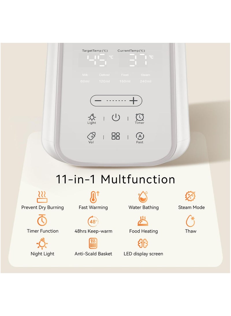 MarlaMall Bottle Warmer for Baby Milk,Home Milk Warmer Intelligent Constant Temperature Multifunctional Milk Warmer Infant Bottle Heating and Sanitization Machine,Baby Bottle Warmer - Image 2