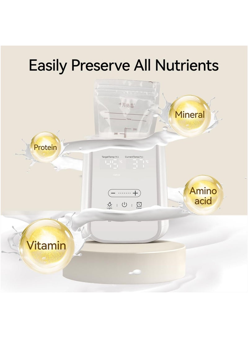 MarlaMall Bottle Warmer for Baby Milk,Home Milk Warmer Intelligent Constant Temperature Multifunctional Milk Warmer Infant Bottle Heating and Sanitization Machine,Baby Bottle Warmer - Image 5