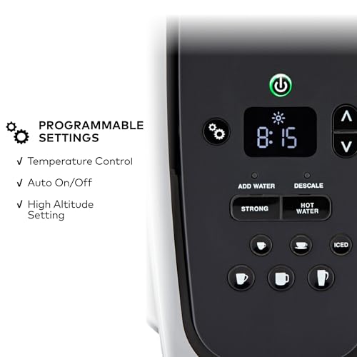 Keurig صانعة القهوة كوريغ K-Elite ذات الكوب الواحد، مع تحكم في القوة ودرجة الحرارة، إمكانية تحضير القهوة المثلجة، حجم التحضير من 8 إلى 12 أونصة، قابلة للبرمجة، ذهب مصقول - Image 5