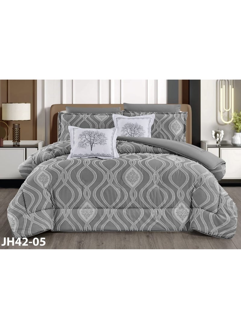 مون مفرش نفرونص بنمط جديد يناسب مرتبة سريرمقاس 120×200سم /لحاف مقاس 170×220سم طقم 4قطع