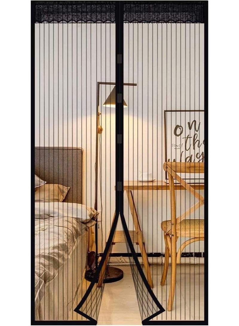 Magnetic Screen Door 47×94inch, Fly Curtain Magnetic Balcony Door, Mesh Insect Protection for Balcony, Living Room, Patio(Randomly send lace styles) - Image 1