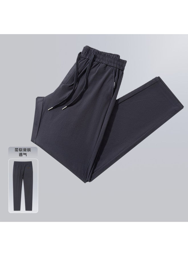 Tucano new Summer Casual Men's Solid Color Slim Fit Mid-rise Straight Leg Pants - Image 2