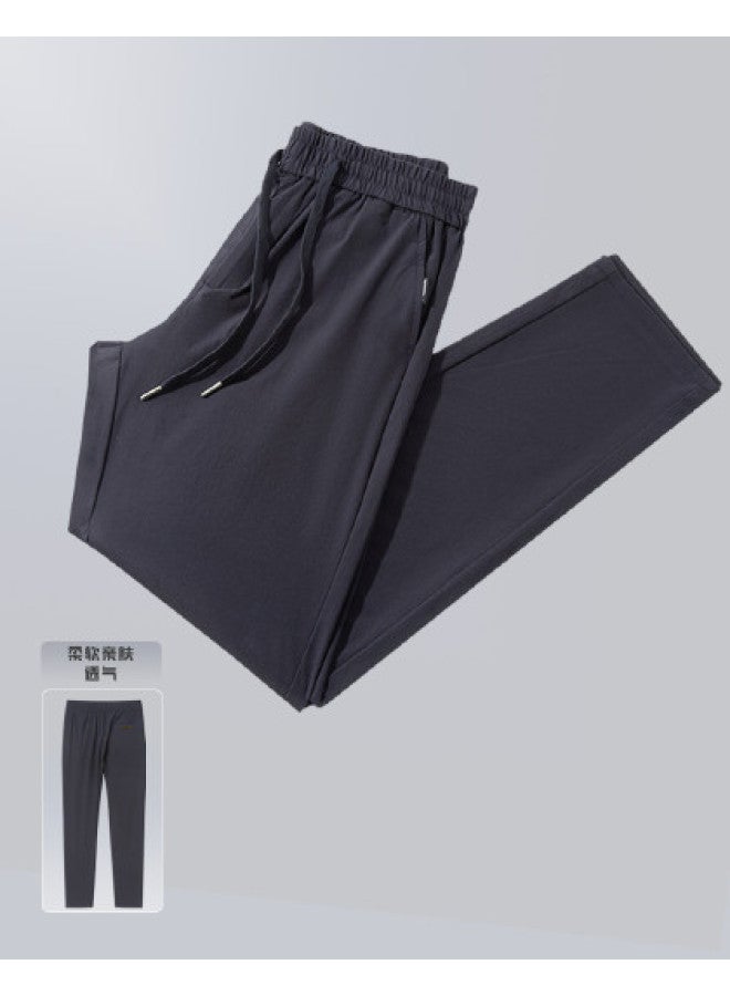 Tucano new Summer Casual Men's Solid Color Slim Fit Mid-rise Straight Leg Pants - Image 1