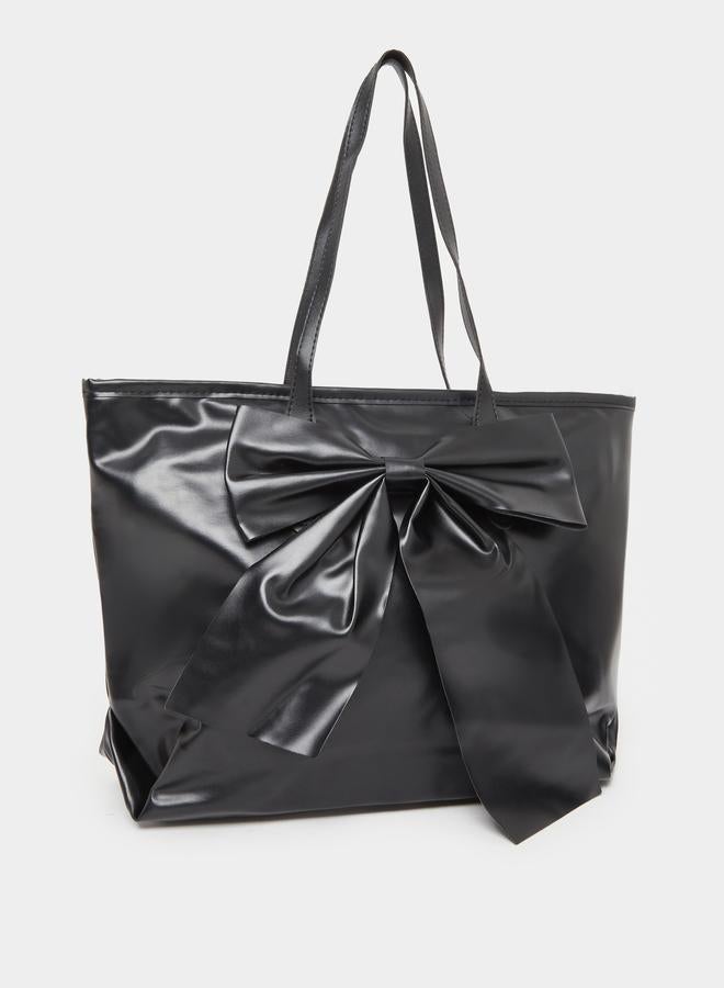 Styli Ribbon Detail Tote Bag - Image 1