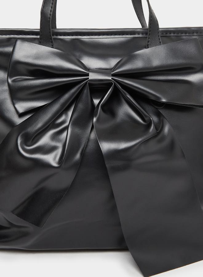 Styli Ribbon Detail Tote Bag - Image 3