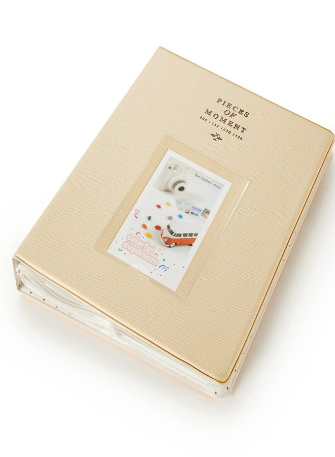 CAIUL Compatible 128 Pockets Mini Photo Album for Fujifilm Instax Mini 7s 8 8+ 9 25 26 50s 70 90 Film, Polaroid PIC-300 Z2300 Film (Beige) - Image 3
