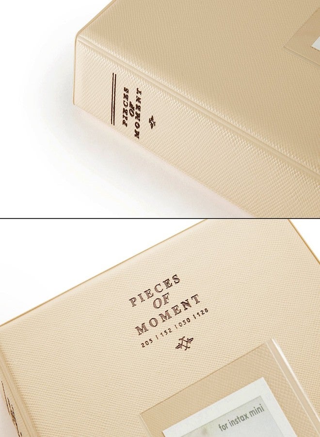 CAIUL Compatible 128 Pockets Mini Photo Album for Fujifilm Instax Mini 7s 8 8+ 9 25 26 50s 70 90 Film, Polaroid PIC-300 Z2300 Film (Beige) - Image 5