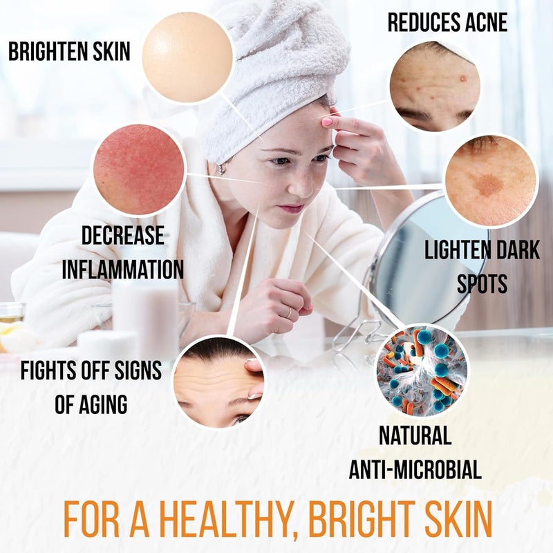 Herblov Turmeric Soap Bar for Face Body Natural Turmeric Skin Soap Wash for Dark Spots Intimate Areas Underarms Brightening Face Cleanses Skin Great for Acne Scars - Image 2