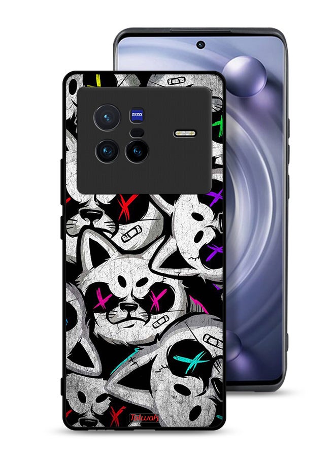 Tolwak Vivo X80 Protective Case Cover Marshmallow Cats - Image 1