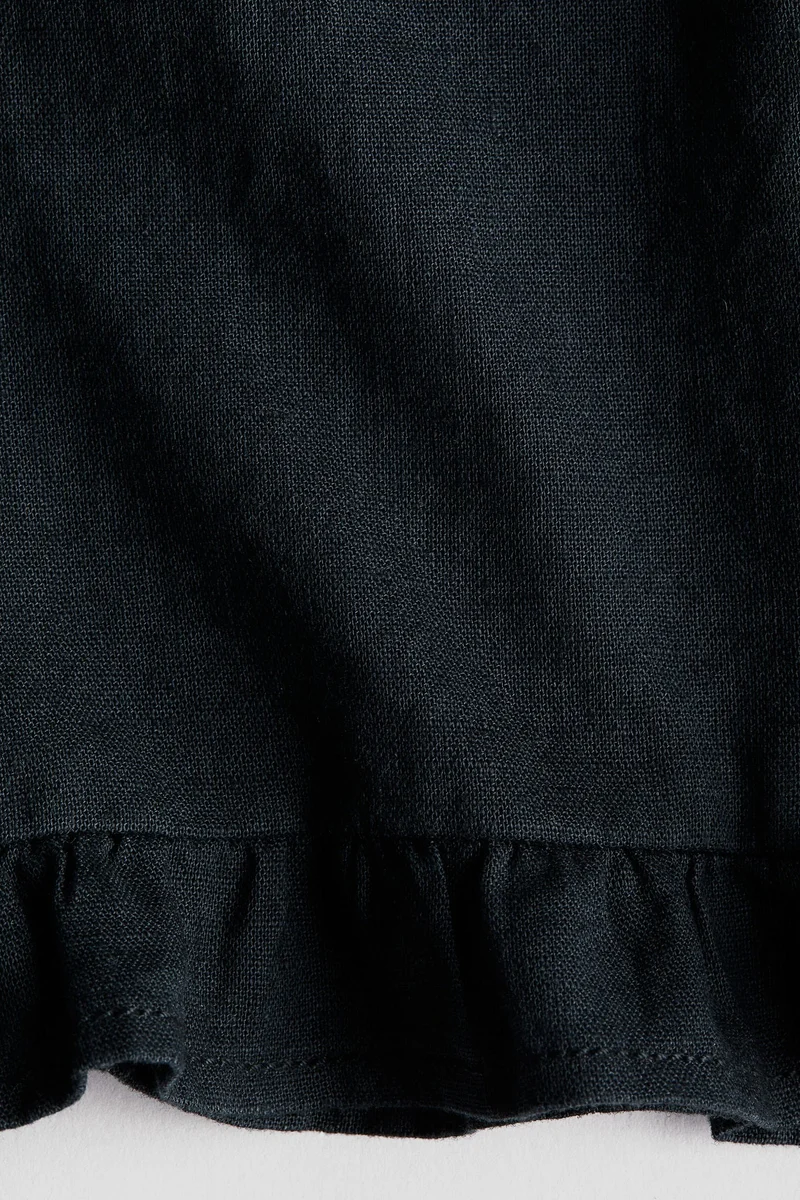 H&M Linen-blend drawstring trousers