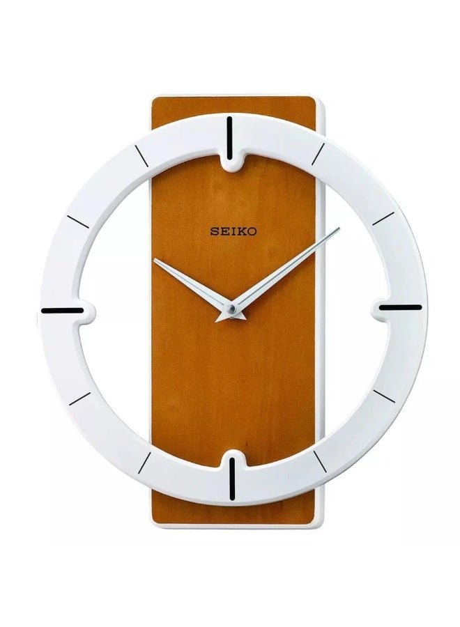 Seiko QXA774B Wooden Wall Clock - Image 1