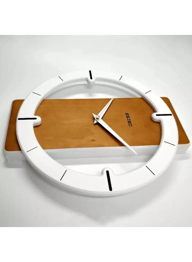 Seiko QXA774B Wooden Wall Clock - Image 2