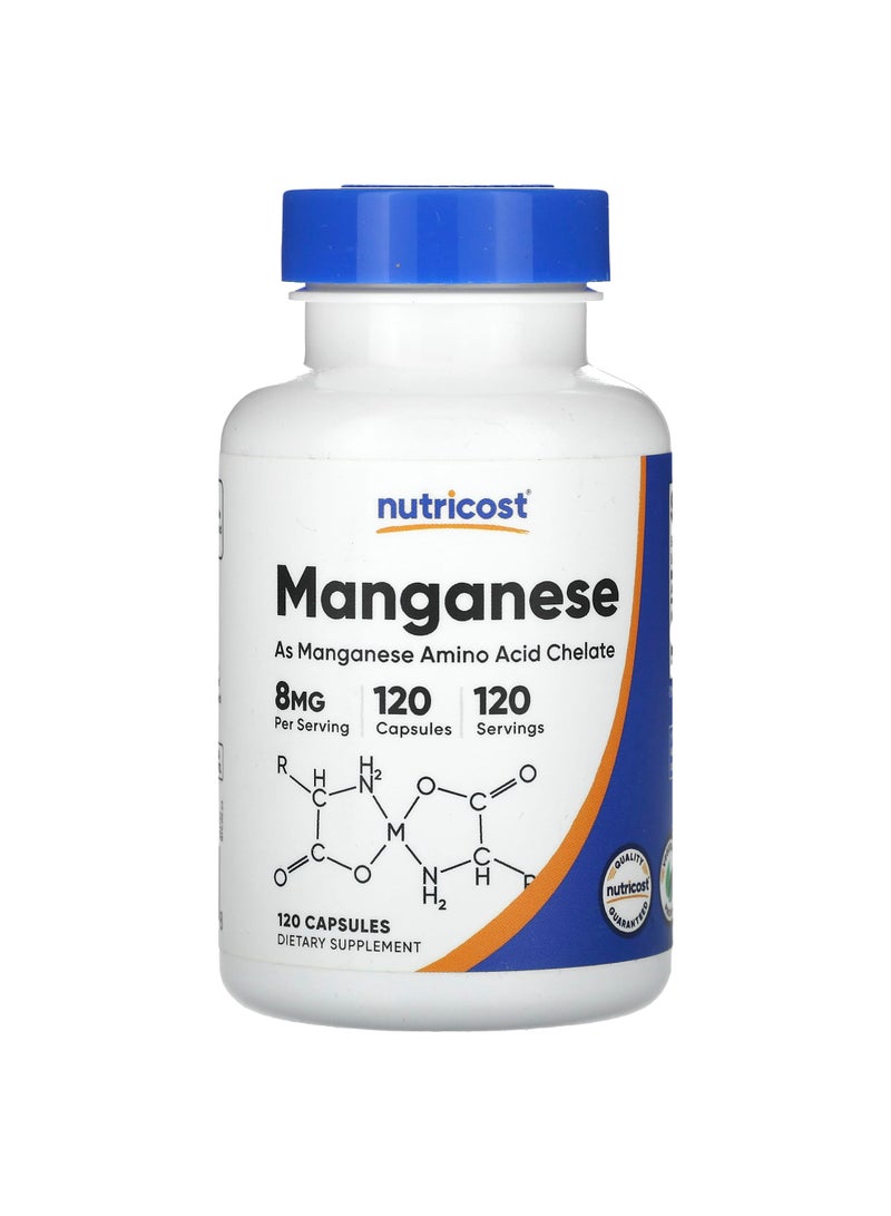 Nutricost Manganese, 8 mg, 120 Capsules
