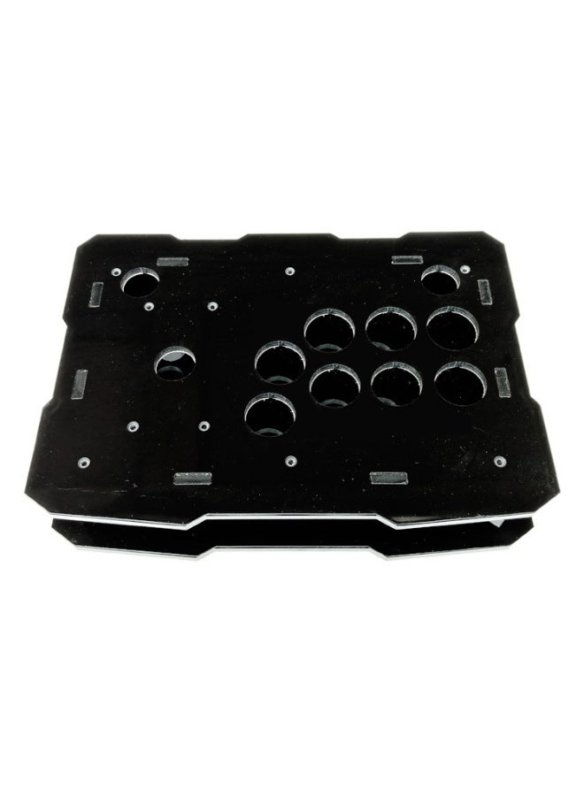 Transparent Rocker Shell Rocker Outer Frame Rocker Shell Arcade Frame Rocker DIY Accessories King Of Fighters Arcade-Product Color:Black Acrylic Frame Eight-key Arc  - Image 1