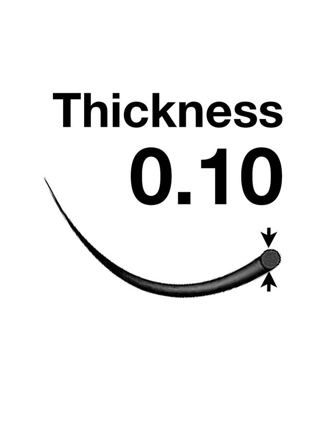 EMILYSTORES Eyelash Extensions 0.10Mm Thickness D Curl Length 13Mm Volume Individual Eyelashes Naturallooking Single Size For Lash Extension (0.10D13Mm) - Image 2