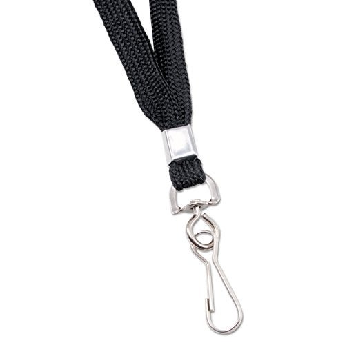 Advantus 36-Inch Deluxe Neck Lanyard for ID Cards/Badges, J-Hook Style, Black, Box of 24 (75424) - Image 5
