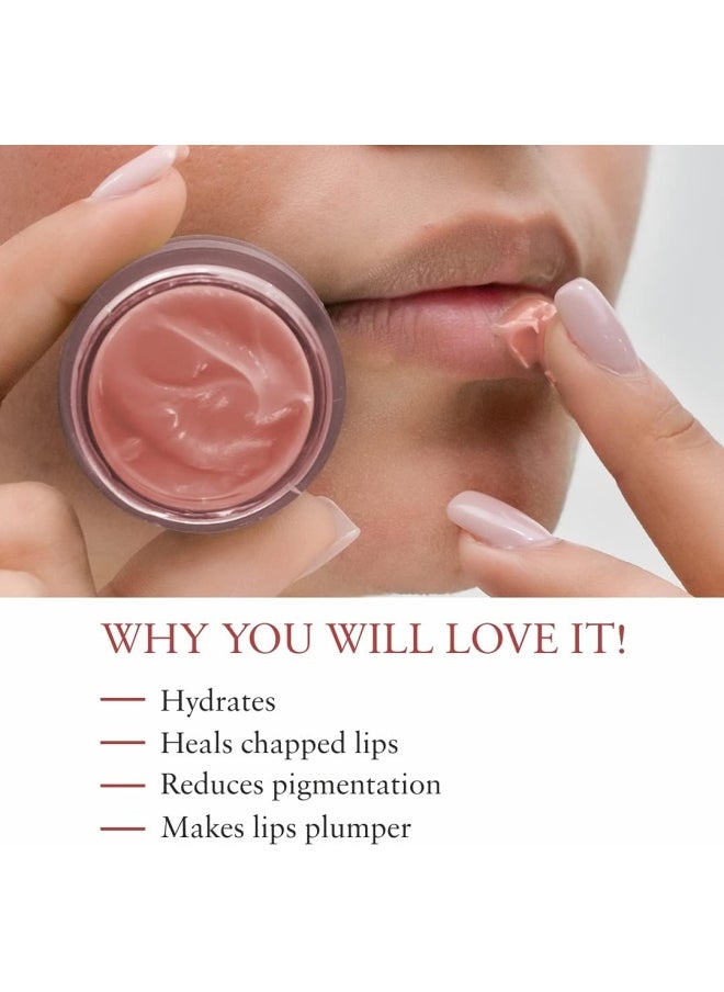 Just Herbs Ayurvedic & Vegan Rose Lip Scrub & Lip Mask duo pack for Chapped, Pigmented & Dark lips,30gm  - Image 5