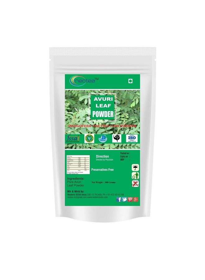 neotea Avuriilai Powder Indigofera Tinctoria Linn Ingredients Expert Natural Indigo Powder 300Gm - Image 2