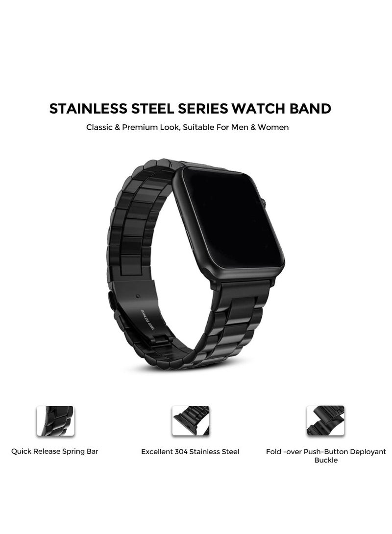 ELTRAZONE Stainless Steel Strap for iWatch 49mm 46mm 45mm 44mm 42mm – Blue Metal Replacement Band for Apple Watch Ultra 3 | Ultra 2 | Ultra | Series 10 9 8 7 SE 6 5 4 3 2 1 – Durable, Adjustable, and Elegant Design - Image 4