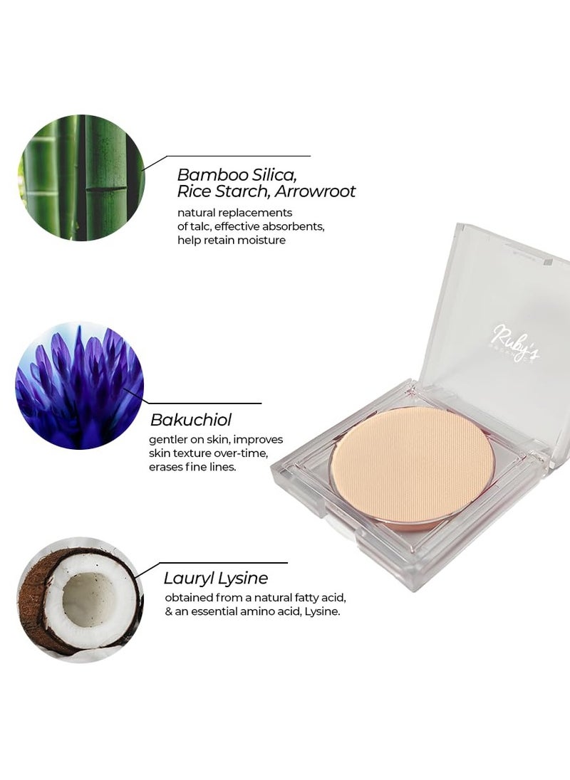 Ruby's Organics - Natural Compact Setting Powder - Poreless With Spf - Shade: Sp2 Beige - 9g - Image 1
