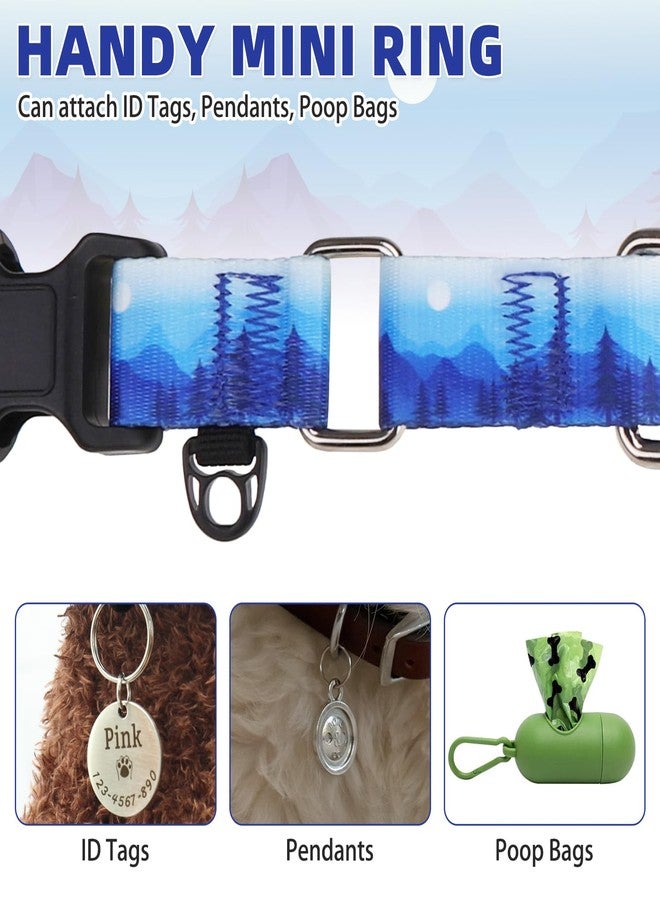 KOOLTAIL Martingale Collar for Dogs,Soft Padded Nylon Heavy Duty Dog Collar for Small Medium Large Dogs,Adjustable No Pull Durable Wide Puppy Training Collar With Pattern Design for Boys Girls, Blue M - Image 5