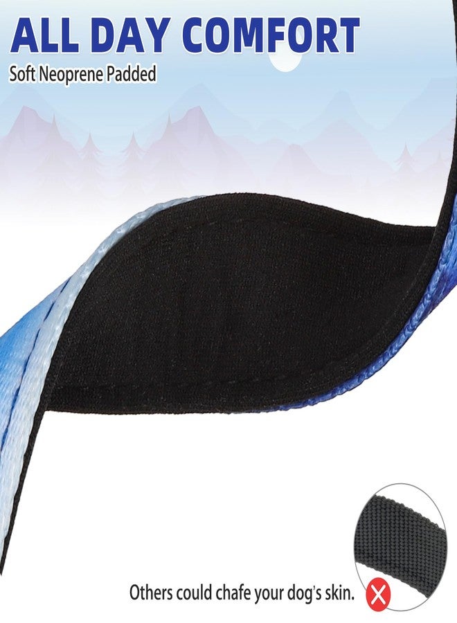 KOOLTAIL Martingale Collar for Dogs,Soft Padded Nylon Heavy Duty Dog Collar for Small Medium Large Dogs,Adjustable No Pull Durable Wide Puppy Training Collar With Pattern Design for Boys Girls, Blue M - Image 4