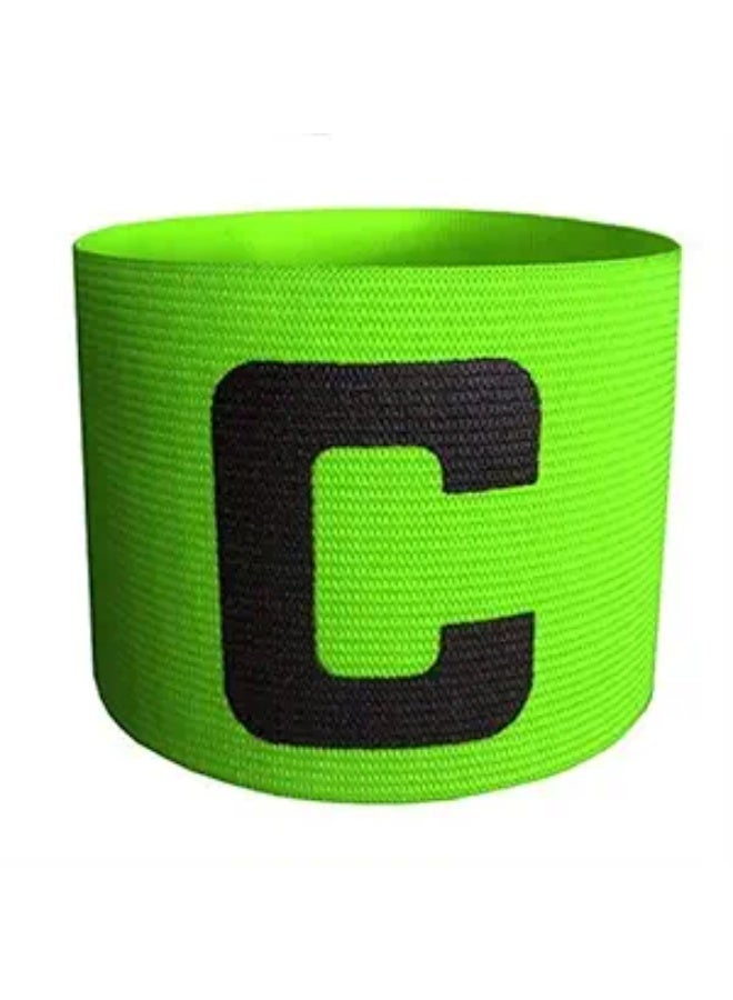 شارة قائد كرة القدم مرنة متعددة الألوان قابلة للتعديل للشباب والكبار، أخضر - Image 1