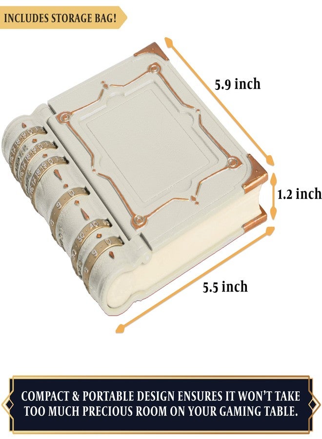 lynx MTG Commander EDH Command Zone/Tray for Magic The Gathering -with Damage, Cast & Life Counters. Storage for Dice & Card Tokens Inside (This is Not A Commander Deck Box!) - MTG Accessories Gift (White) - Image 2