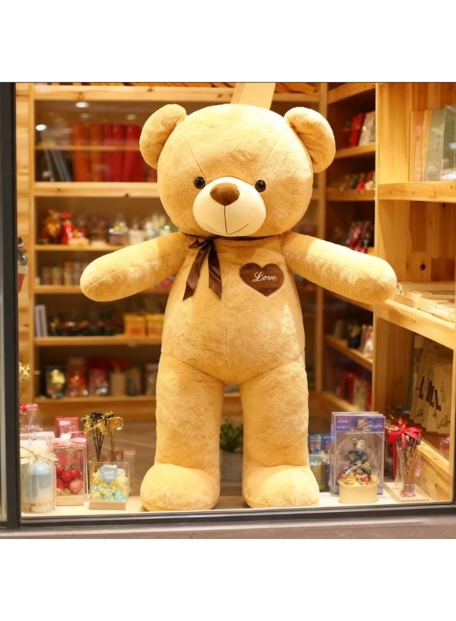 120cm Premium Teddy Bear - Light Brown Huggable Doll, Perfect Birthday Gift for Kids & Girlfriend - Image 3