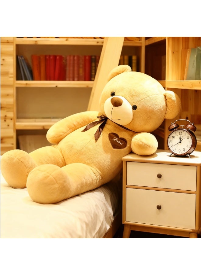 120cm Premium Teddy Bear - Light Brown Huggable Doll, Perfect Birthday Gift for Kids & Girlfriend - Image 4