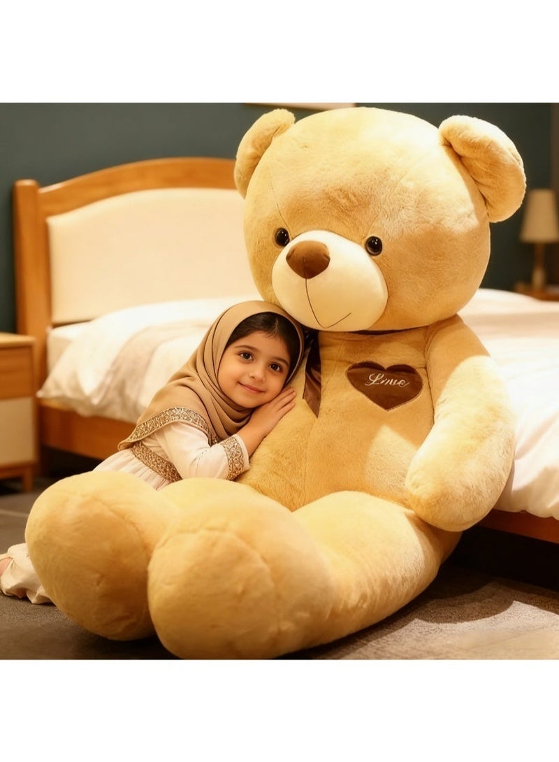 120cm Premium Teddy Bear - Light Brown Huggable Doll, Perfect Birthday Gift for Kids & Girlfriend - Image 2