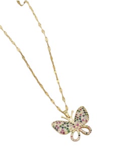 Stainless Steel Butterfly Design Necklace for Women, Great Festival Gift