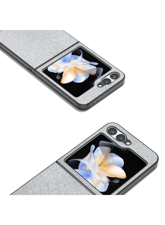 اس-توب جراب لهاتف Samsung Galaxy Z Flip6 Diamond Series بإطار أسود وتغطية كاملة - Image 2