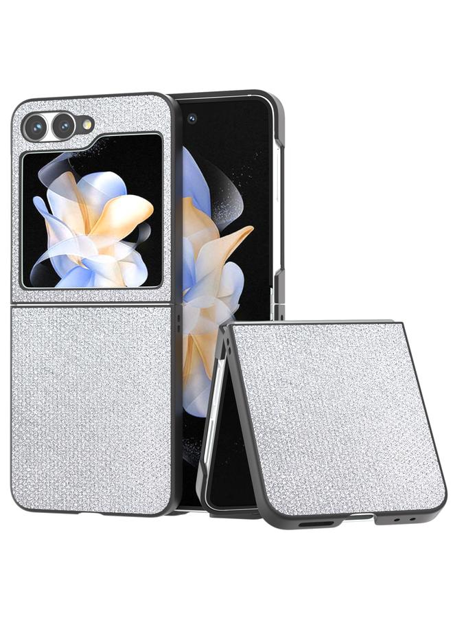 اس-توب جراب لهاتف Samsung Galaxy Z Flip6 Diamond Series بإطار أسود وتغطية كاملة - Image 1