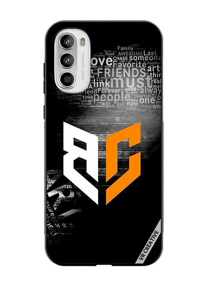 VR CREATIVE Protective Case Cover For Motorola Moto G82 Bg Logo Design Multicolour - Image 1