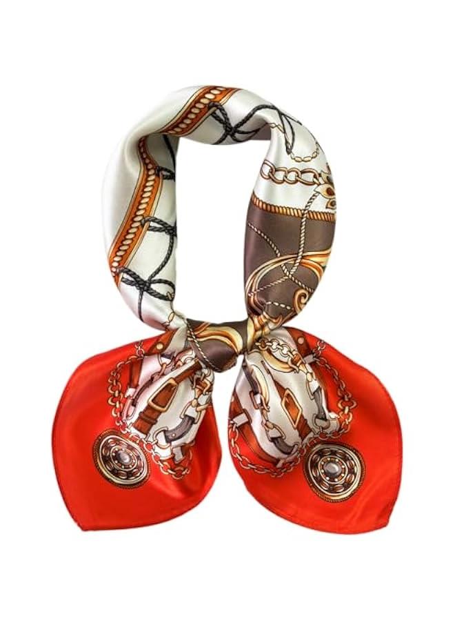 Arabest Silk Headscarf: Elegant 27 Inch Square Neck Scarf for Women - Lightweight Hair Scarf in Gift Box - Image 1