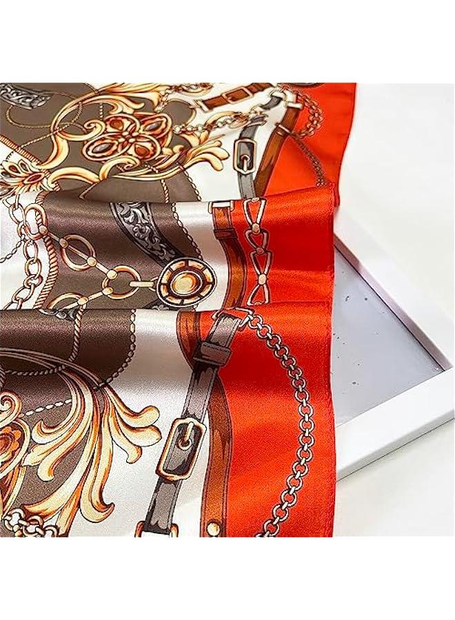 Arabest Silk Headscarf: Elegant 27 Inch Square Neck Scarf for Women - Lightweight Hair Scarf in Gift Box - Image 2
