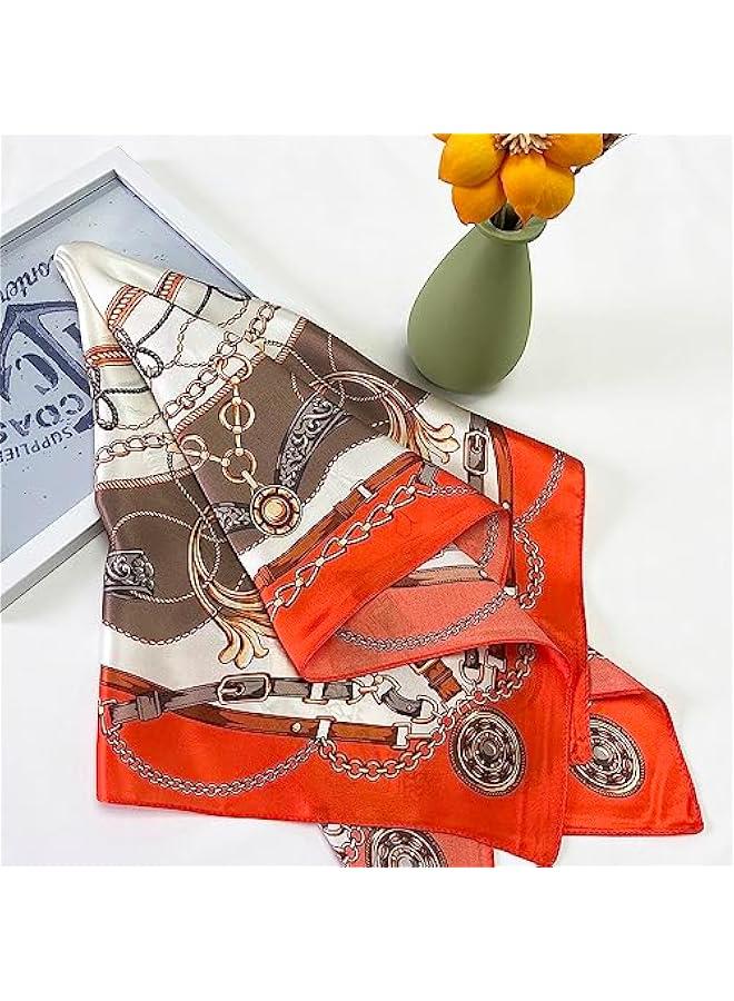 Arabest Silk Headscarf: Elegant 27 Inch Square Neck Scarf for Women - Lightweight Hair Scarf in Gift Box - Image 3
