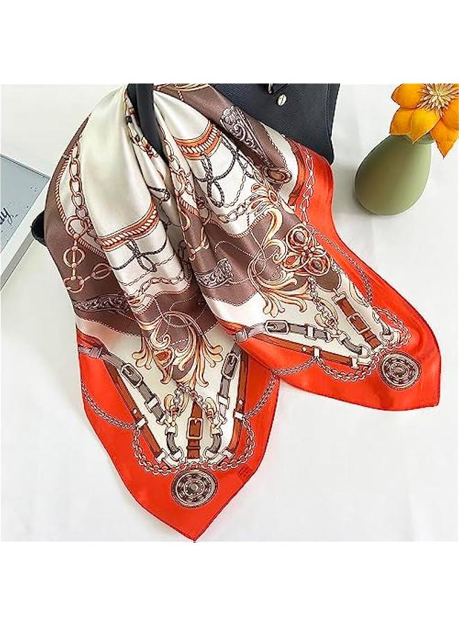 Arabest Silk Headscarf: Elegant 27 Inch Square Neck Scarf for Women - Lightweight Hair Scarf in Gift Box - Image 5