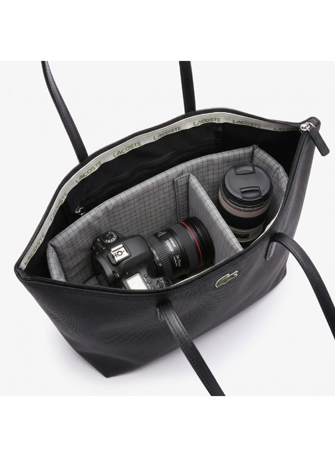 Lacoste bag Women's L12.12 Concept Fashion Versatile Large Capacity Large Size Zipper Handheld Shoulder Bag Tote Bag Large camera 45cm * 30cm * 12cm - Image 5