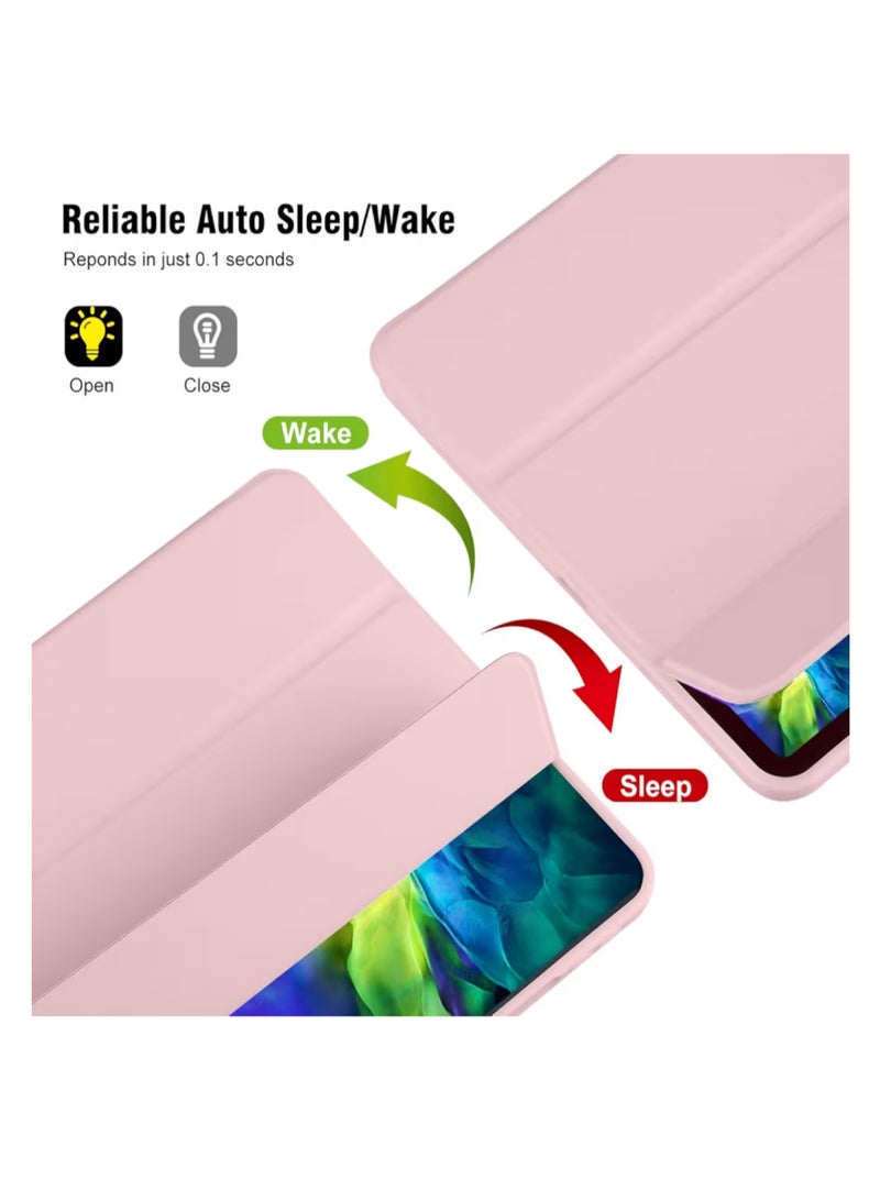 جراب لجهاز  10.9 iP بوصة موديل 2022/2025 (الجيل العاشر) مع حامل قلم، غطاء نحيف للتابلت مع ظهر من مادة TPU الناعمة، خاصية التشغيل/الإيقاف التلقائي - Image 3
