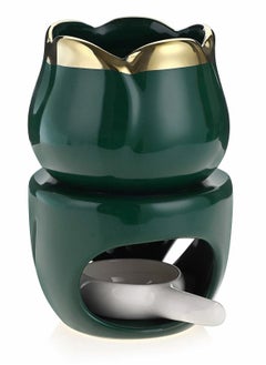 Y&D Wax Melt Essential Oil Burner with Tealight Spoon, Removable Aromatherapy Ceramic Aroma  - Image 1