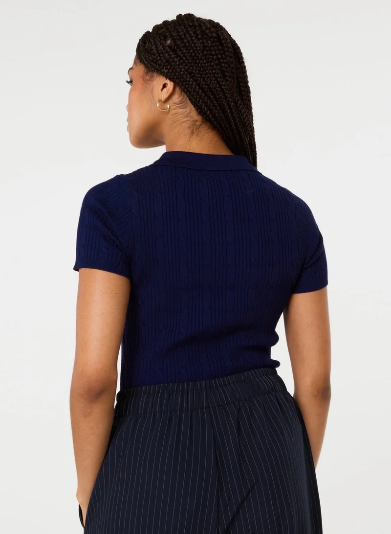 Pink Vanilla Cherub Cable Knit Top