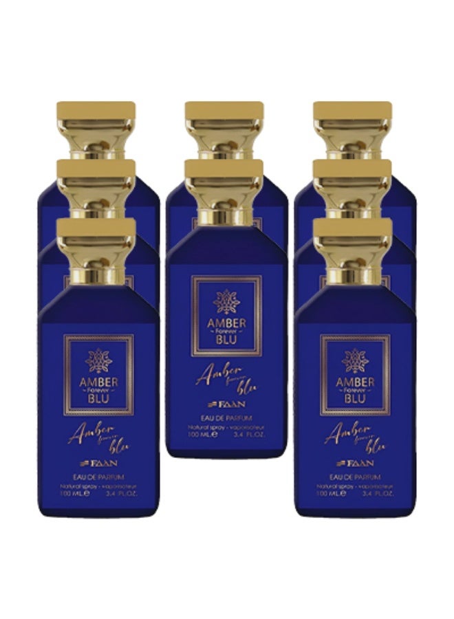 فاان 8 قطع عطر أمبر فوريفر بلو للجنسين 100 مل - Image 1