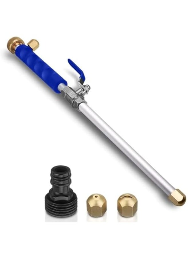 Generic High-pressure water gun, suitable for watering gardens and washing cars - cleaning tool with hose, (blue)  - Image 1
