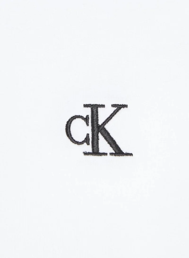 Calvin Klein Jeans Bright White Slim fit T-Shirt for Men | Best Price UAE