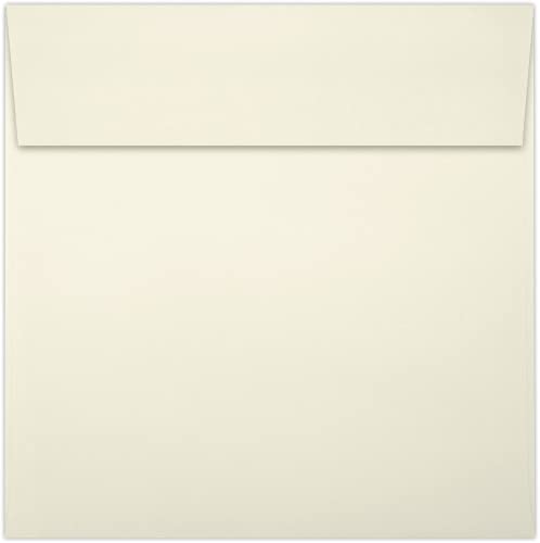 LUXPaper Square Invitation Envelopes | Peel & Press | 5 1/2" x 5 1/2" | Natural | 70lb. Text | 50 Qty - Image 2