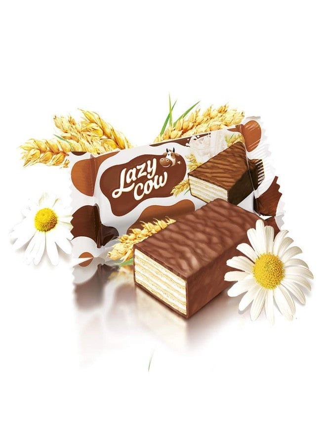 Roshen Wafer Candy "Lazy Cow" with Milk-Cream Filling, Kosher, Delicious, Flavorful Sweets Bulk Gourmet Candy 2.204lb/1kg - Image 3
